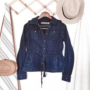 Anthropologie Tie Waist Utility Jacket